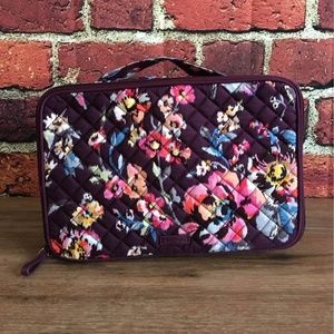 Vera Bradley Large Blush & Brush Cosmetic Case Indiana Rose